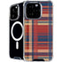 Red and Blue Plaid iPhone 16 Pro MagSafe Case